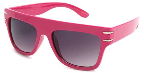 80s Retro Style Flat Top Sunglasses
