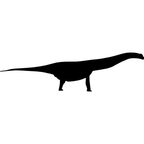 Argentinosaurus Dinosaur Silhouette Dinosaur Vector Png Download