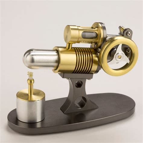 Real Stirling Engine With Transparent Pistons Kunstbaron