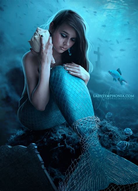 Into The Blue By Nathalia Suellen Via Behance Fantasy Mermaids