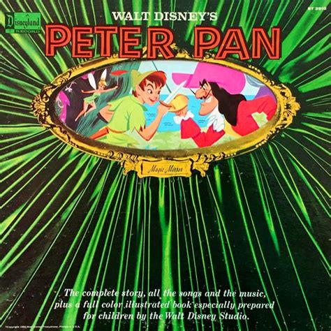 1960 Rca Walt Disneys Peter Pan Also Alice In Wonderland Record