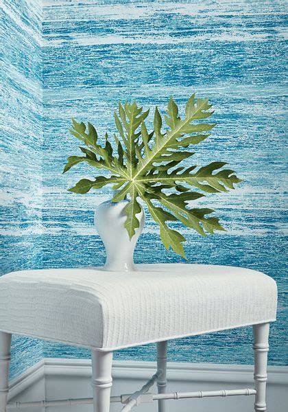 Thibaut Wallpaper Horizon In Turquoise T441 From The New Modern