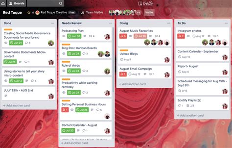 How To Use Kanban Boards On Trello Red Toque Creative