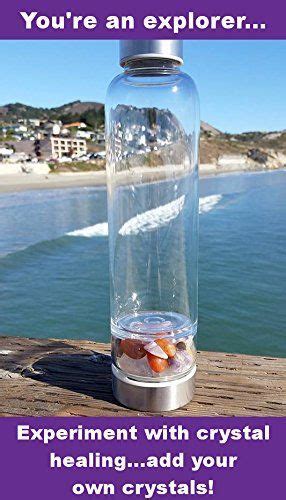 Crystal Water Bottle Elixir Set Genuine Authentic Rose Quartz Clear Quartz Healing Gemstones