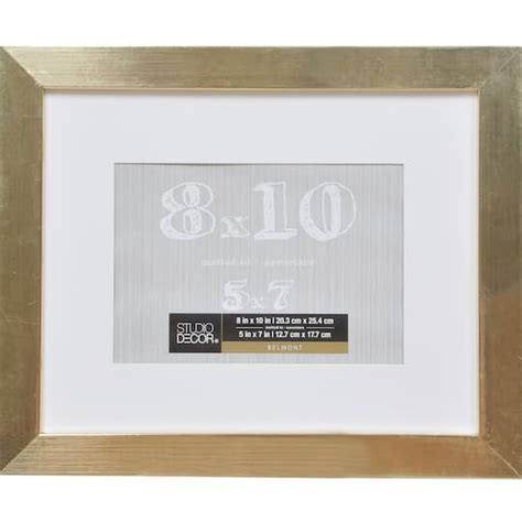 8 Pack Gold Metallic Frame With Mat Belmont By Studio Décor® Michaels