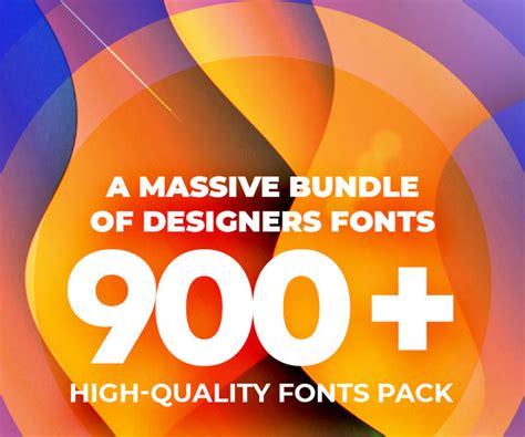 Artstation A Massive Bundle Of Designers Fonts 900 High Quality