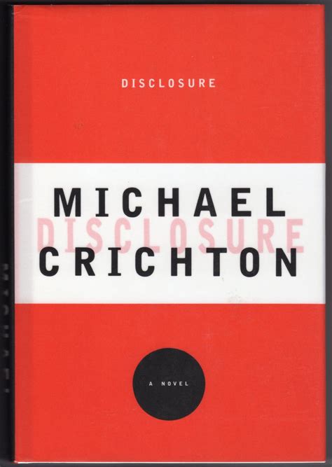 Disclosure By Michael Crichton New Hardcover 1994 First Edition Mirror Image Book