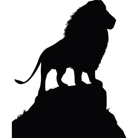 Lion Simba Silhouette Clip Art Lion Png Download 500500 Free