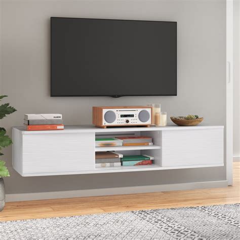 Agora Floating Tv Stand For Tvs Up To 65 Inches Allmodern Havenly