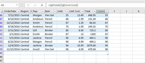 17 Amazing Features Of Excel Tables