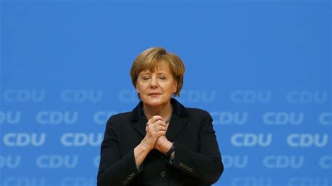 Parteitag Merkel Vereint Die Cdu Hinter Sich Zeit Online