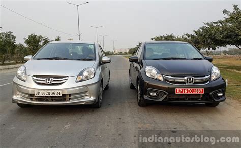 2016 Honda Amaze 12 Vx Facelift Old Vs New Front First Drive Review