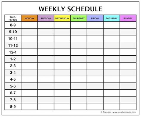 Calendar With Hourly Time Slots