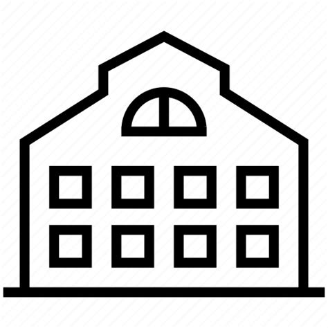 Building College School Icon Download On Iconfinder