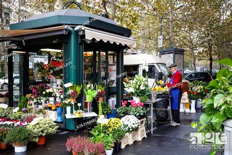 Flower shop, Milan, Italy, Stock Photo, Picture And Rights Managed