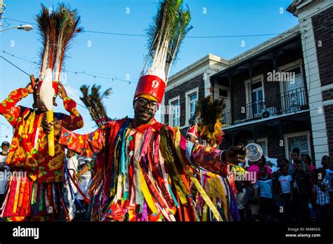 Carnival In Basseterrest Kitts And Neviscarribean Stock Photo Alamy