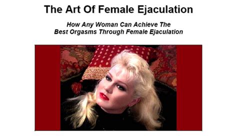 The Art Of Female Ejaculation Sex Guides
