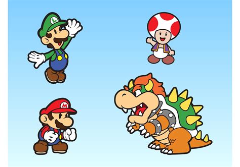 Super Mario Bros Personajes 68269 Vector En Vecteezy 946