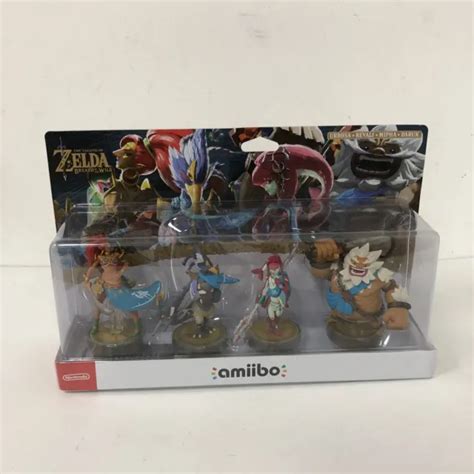 The Legend Of Zelda Breath Of The Wild Champions Amiibo 4 Pack Brand