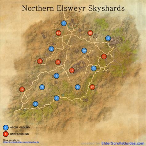 Elsweyr Skyshards Map Elder Scrolls Online Guides