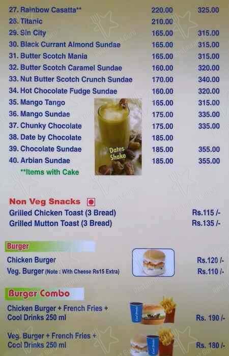 Menu At Arabian Grill Chennai Pillaiyar Koil Street