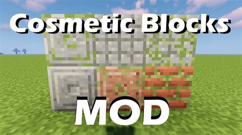Cosmetic Blocks Mod Minecraft Youtube