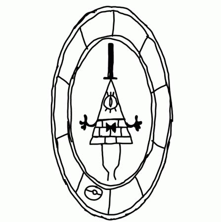 How To Draw Bill Cipher Coloring Page Trace Drawing Coloring Home