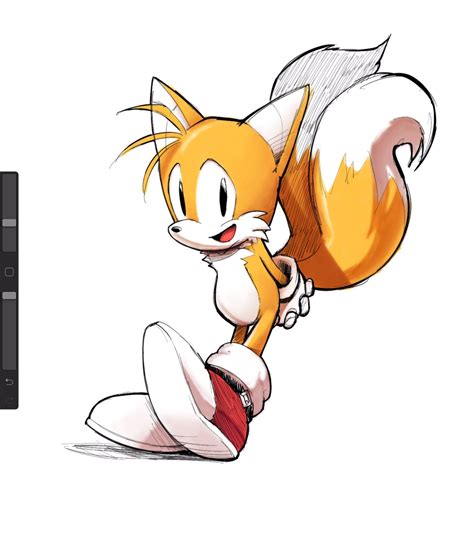 I Never Drew Tails Before So Here He Is Art By Demx Tails Sonic Sonicthehedgehog Cute