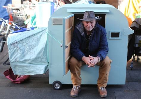 Formerly Homeless Man Builds Micro Shelter For Homeless Friend
