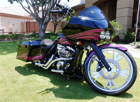 Custom dirty bird raked chin spoiler. 2010 Harley-Davidson® FLTRX Road Glide® Custom (Black with ...