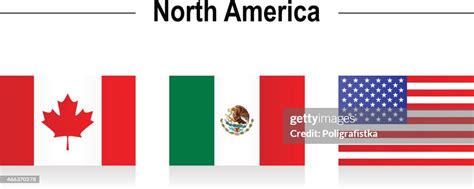 Flags North America High Res Vector Graphic Getty Images