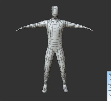 D Model Low Poly Base Human Male Character Vr Ar Low Poly Cgtrader
