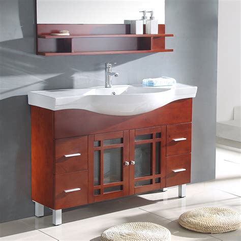 Another alternative is to consider purchasing a vanity without a countertop. Narrow Depth Bathroom Vanity - Home Sweet Home | Modern ...