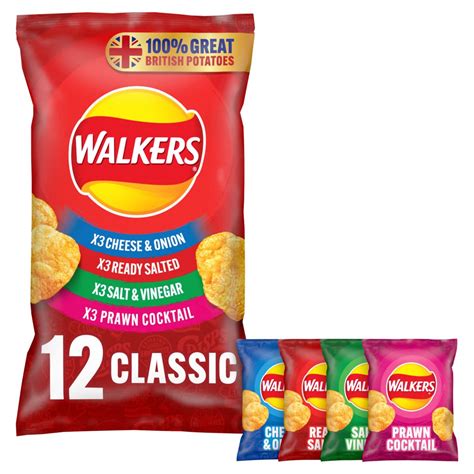 Walkers Classic Variety Multipack Crisps 12x25g Bestway Wholesale