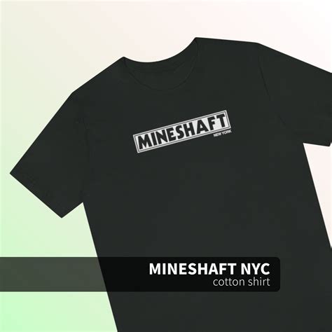 Mineshaft Nyc Short Sleeve Cotton T Shirt Etsy Uk
