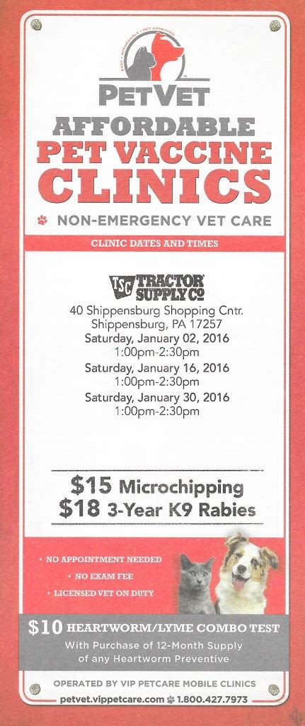 We value your candid feedback and appreciate you taking the time to complete our survey. Tractor Supply | January 2016 Affordable Pet Vaccine ...