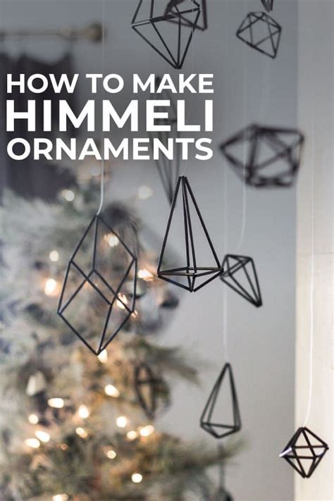 How To Make Himmeli Ornaments Christmas Tree Inspiration Diy Holiday