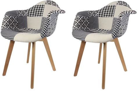 Accueil> chaises design> chaise scandinave pas cher knit. Lot de 2 chaises scandinaves avec accoudoir patchwork ...