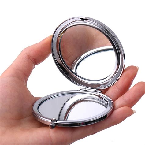 Creative Metal Crystal Makeup Mirroportable Lady Pocket Makeup Mirror