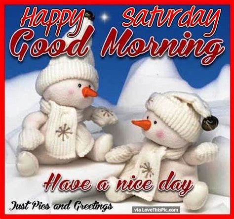 Happy Saturday Good Morning Snowmen Pictures Photos And Images For