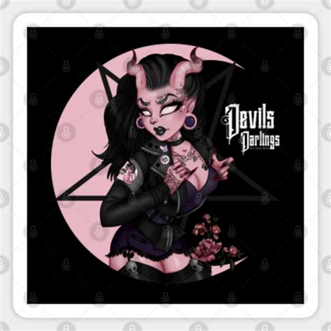 devilish darlings original collab sticker sheet paper stickers labels and tags