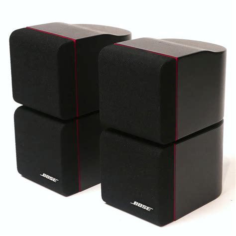X Bose Double Cube Swivel Speakers Acoustimass Lifestyle Black With