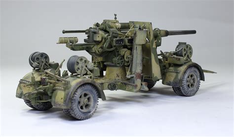 German 88mm Gun Flak 3637 Wwii 135 Built And Painted By Etsy