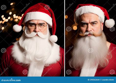 Transform Into Santa Claus With Realistic Beard And Wig Setsai