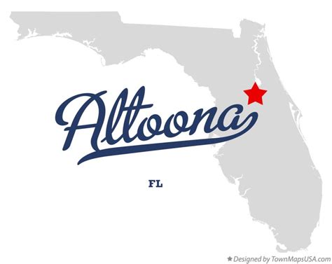 Map Of Altoona Fl Florida