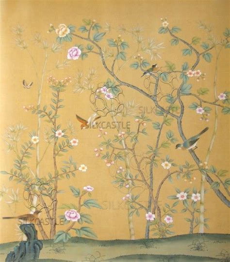 Handpainted Chinoiserie Wallpapers Chinoiserie Wallpaper Painting