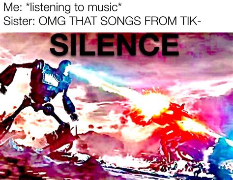 Silence Tik Tok User Memes