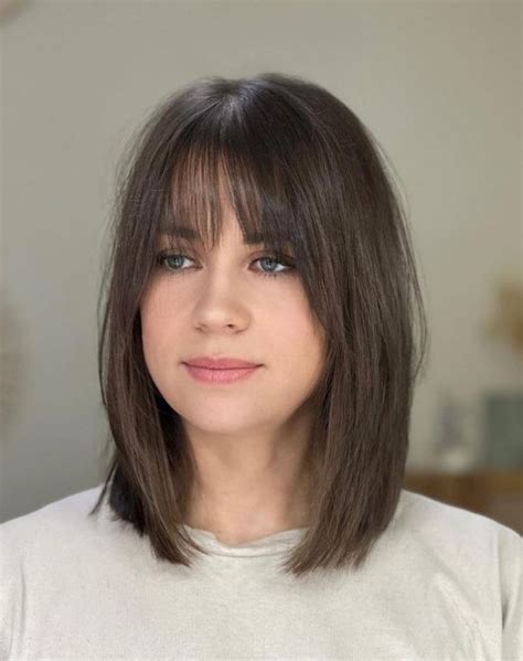 90 Trendy And Chic Long Bobs With Bangs Styleoholic
