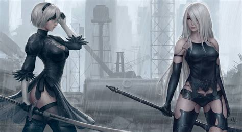 2b And A2 Nier Automata By Sciamano240 On Deviantart Nier Automata Automata Neir Automata