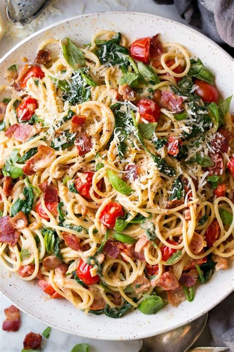 Mix tarragon, parsley and chives together and sprinkle over each serving. Authentic Pasta Carbonara recipe...possible add-ins ...